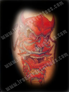 Tattoos - Christopher Barry - Red Devil Head