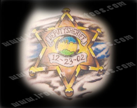 Tattoos - Christopher Barry - Sheriff's Shield