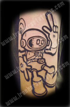 Tattoos - Cartoon tattoos - Space Cadet