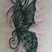 tattoo galleries/ - Black and Grey Butterfly Tattoo - 60487
