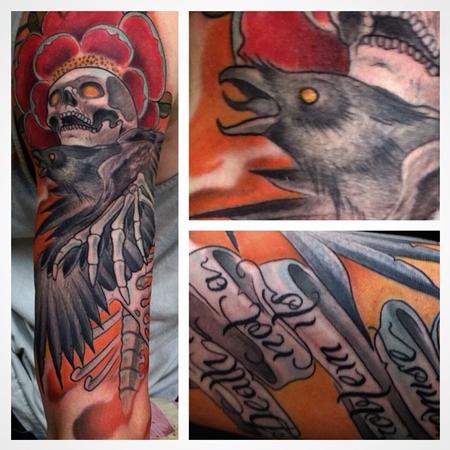 Tattoos - crow skeleton - 91855