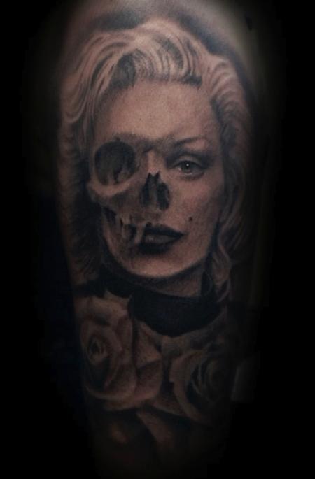 Tattoos - Marilyn Monroe Skull - 78788