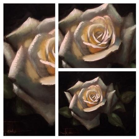 Tattoos - Rose oil painting - 99933