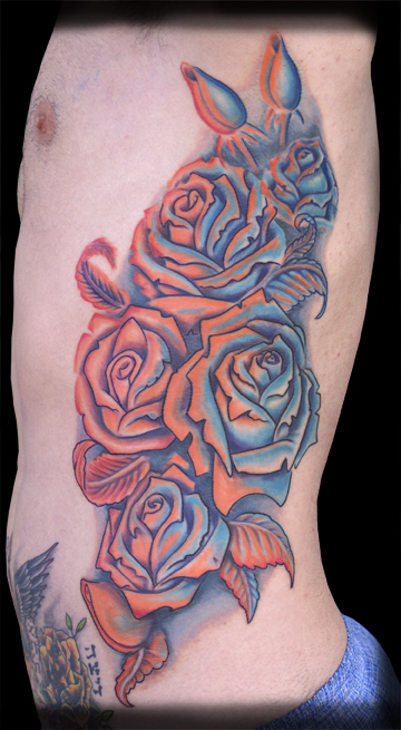 Jeff Johnson Roses Large Image Keyword Galleries Color Tattoos 
