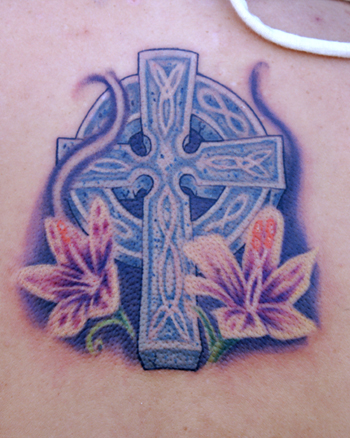 Jeff Johnson - Celtic Cross With Flowers