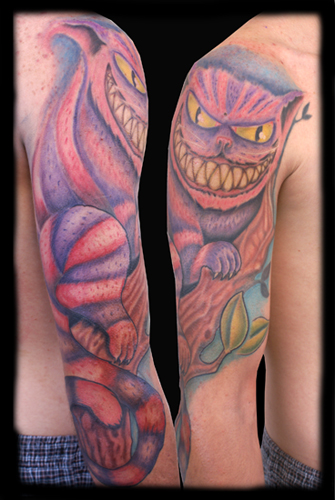 Jeff Johnson - Cheshire Cat Large Image. Keyword Galleries: Color Tattoos, 