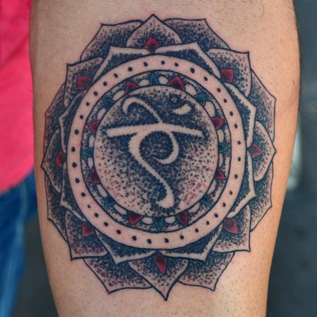 Jeff Johnson - Dot Work Mandala Tattoo Jeff Johnson - Dot Work Mandala Tattoo