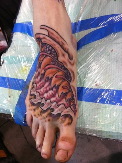 Jeff Johnson - Peters Bio Mech Foot Tattoo (another angle)