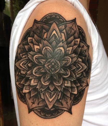 Jeff Johnson - Black Mandala Tattoo