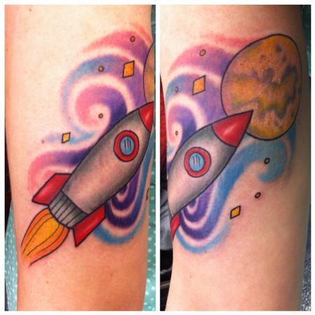 Jeff Johnson - Rocket Ship Tattoo