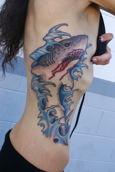 Jeff Johnson Tattoo Tattoos Traditional Old School Traditional Shark 