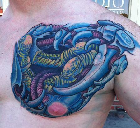 Jeff Johnson - Biomech Chest Cover up