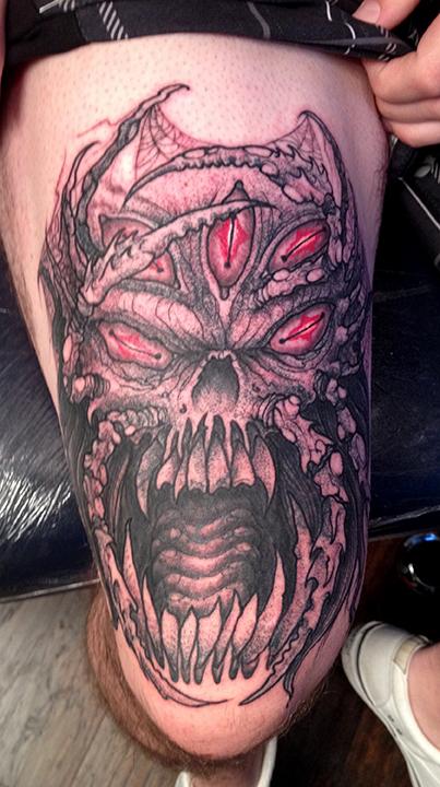 Jeff Johnson - Demon Coverup Tattoo