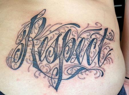 Jeff Johnson - Respect Lettering Tattoo