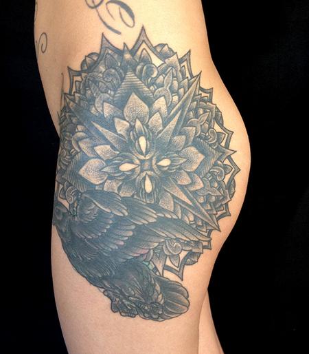 Jeff Johnson - Rosies Raven and Mandala Tattoo