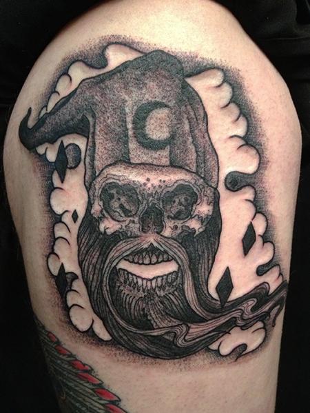 Jeff Johnson - Wizard Skull Tattoo
