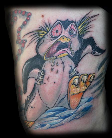 penguin tattoos. Jeff Johnson - Zombie Penguin