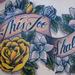 Tattoos - Rose and Gardenia Back Tattoo - 60652