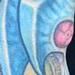blue Biomech Sleeve Tattoo detail Tattoo Thumbnail