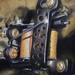 Skull Tattoo Machine Original Art Design Thumbnail