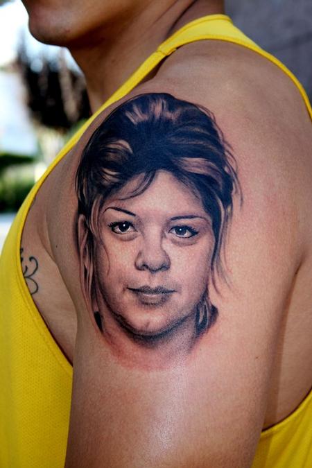 Tattoos - Black and Grey Portrait  - 76934