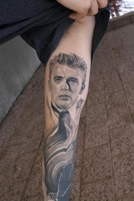 Tattoos - James Dean portrait  - 89128