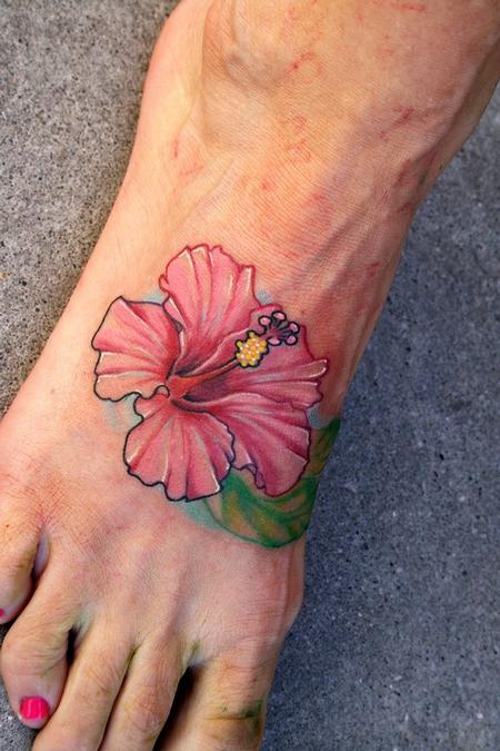 Tattoos - Hibiscus Flower - 76826