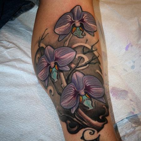 Jeff Norton - Orchid tattoo 