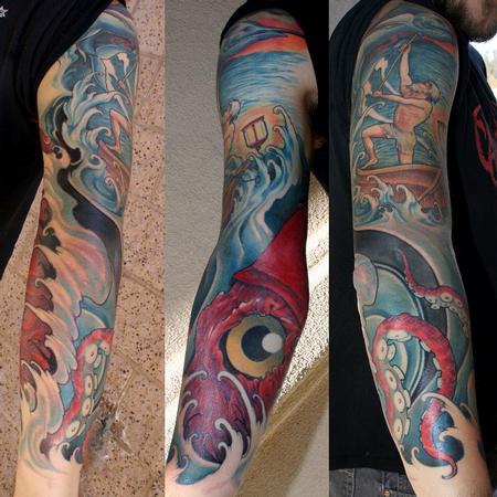 Tattoos - nautical sleeve - 97637