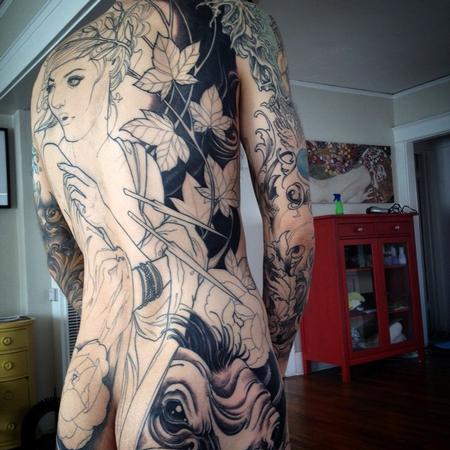 Tattoos - Full back in progress - 98600