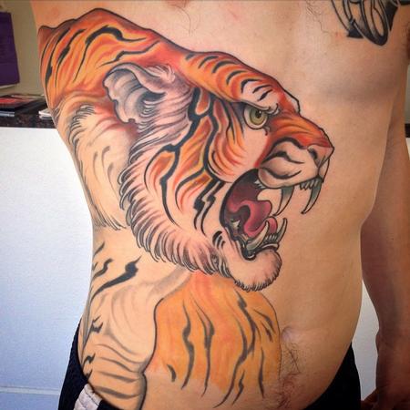 Tattoos - Tiger side piece - 102326