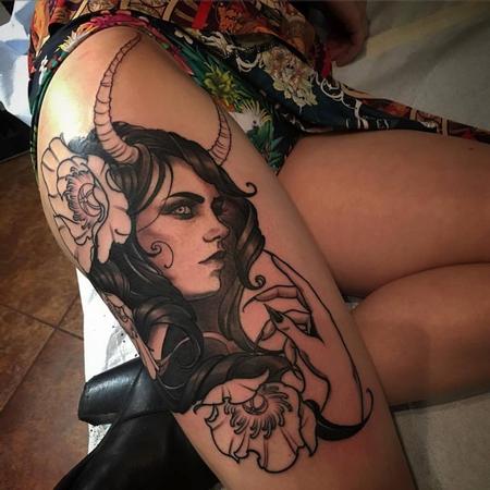 Tattoos - Nyx goddess, work in progress - 111437