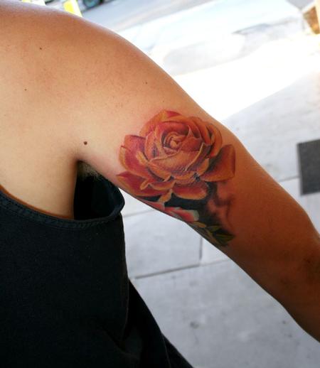 Tattoos - Realistic Rose - 79864