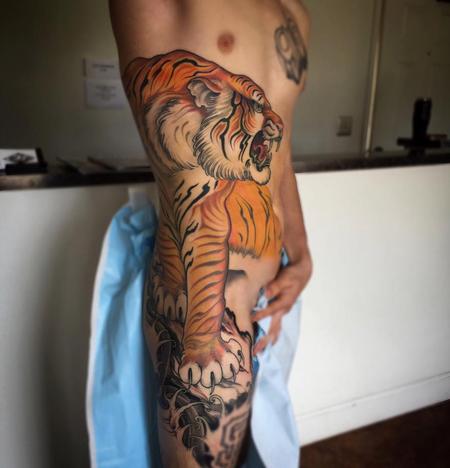 Tattoos - Tiger in progress - 114644