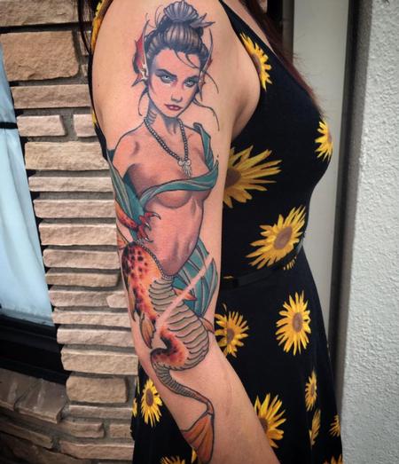 Tattoos - geisha mermaid - 114649