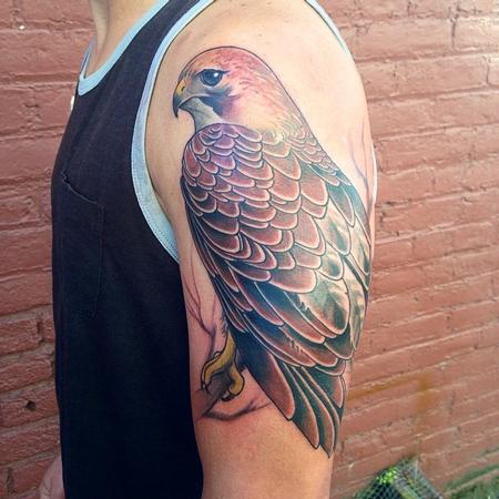 Tattoos - Red tail hawk  - 89609