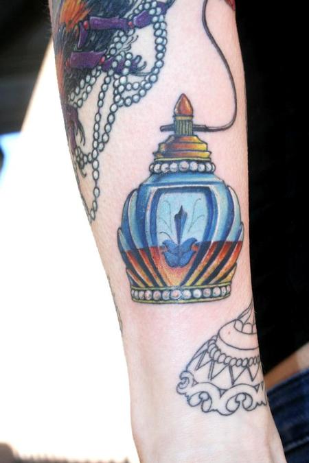 Tattoos - Neo Traditional Perfume Bottle  - 74923