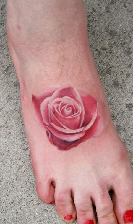Tattoos - Realistic Rose - 75802