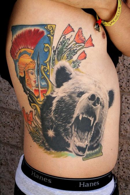 Tattoos - California themed side piece - 75734