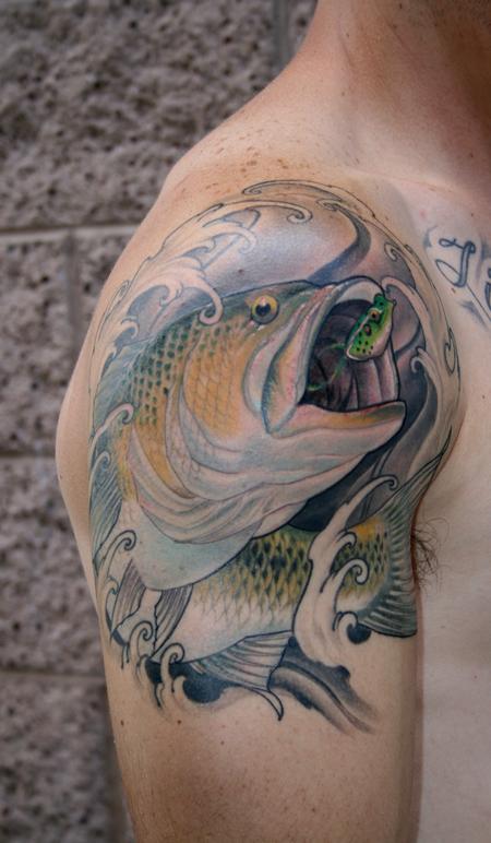 Tattoos - Large mouth bass  - 93412