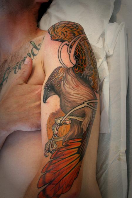 red tail hawk tattoo