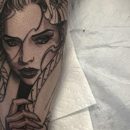 Tattoos - Virgin mary in progress - 131375