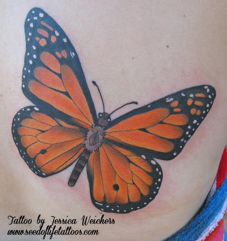 Jessica Weichers Tattoos : Tattoos : Nature Animal Insect : Monarch  Butterfly