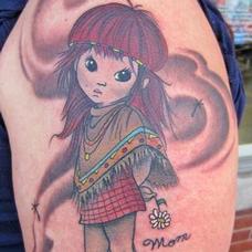 Tattoos - Cute little Indian girl - 90009