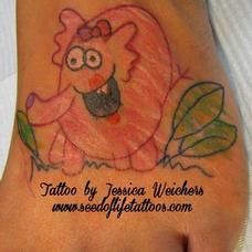 Tattoos - Pink Elephant Whim - 94118