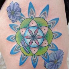 Tattoos - Sacred Geometry Mandala - 90069