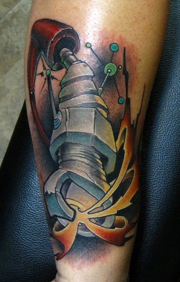 Biomech Tattoo by ~adamkoch on