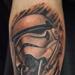 Star Wars stormtrooper bio organic black and grey arm tattoo Tattoo Thumbnail