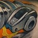 Tattoos - camshaft engine color arm tattoo with roller rocker - 52671