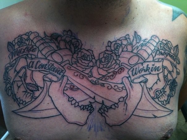 Tattoos Flower tattoos CHEST PIECE IN PROGRESS Tattoos Flower tattoos CHEST PIECE IN PROGRESS
